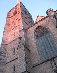 a jeho věži, nejvyšší v Česku,