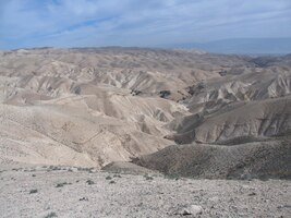 Poušť je protkána soustavou údolí - wádí