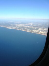 a po předlouhém letu nad mořem