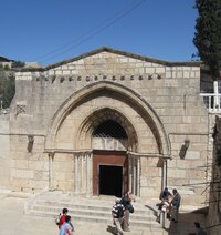 Vchod do alternativního hrobu Panny Marie