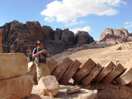 Dílce sloupů coby mlýnská kola