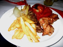 A toto je menu orientální večeře