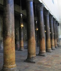 Sloupoví chrámu z přestavby císaře Justiniána