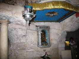 kde P.Maria kojila Ježíška při útěku do Egypta