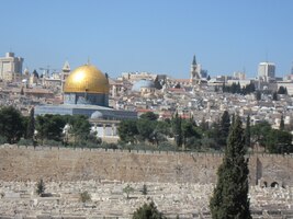 Odsud, z Olivetské hory je pohled prý nejhezčí