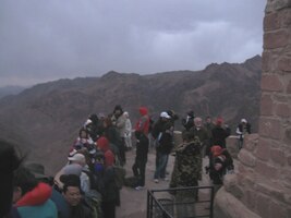 21.3. - po přejezdu části Sinaje nás čekal noční horský výstup