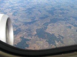 Boeing 737 společnosti EL AL nad Čechami