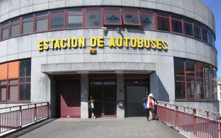 Tady jsme vystoupili z autobusu