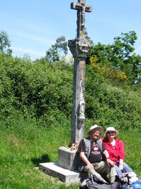 U poutního kříže jsme posvačili