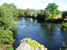 nad římským mostem ve vsi Ponteolveiroa