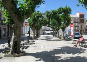 Tady jsem nastoupil do autobusu,