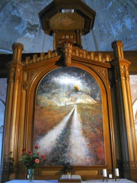 ale i oltářní obraz je dost neobvyklý