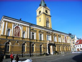 Čtvrtá etapa už byla předjarní (radnice v Mnich.Hradišti)