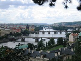 Pak už jsme stáli nad pražskými mosty