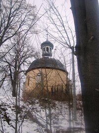 a kruhový kostelík ve Starém Dubu