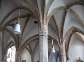 Interiér kostela nás příjemně překvapil,