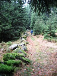 Tady ji lemuje kamenný val