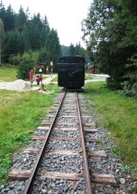 Z Čierného Baloghu sem jezdí vláček,