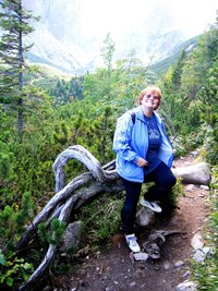 a hlídala nás na cestě k Bielým plesům