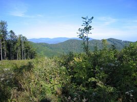 a po celou cestu se otvíraly nádherné výhledy