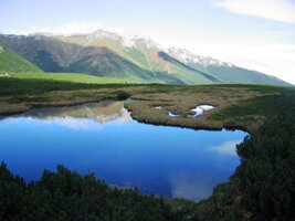 Tady jsou a za nimi bílý vápenec Belianských Tater
