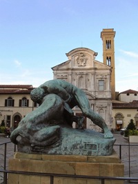 Míjíme kostelík San Salvatore in Oggnisanti