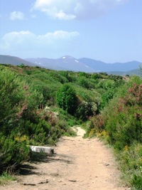 stojí na údajně nejvyšším vrchu pohoří Monte Iraga