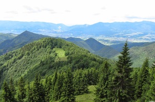 a na západě skoro celý kraj Turiec