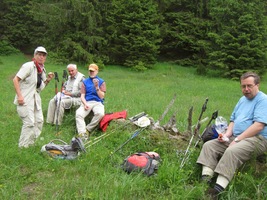 Na sedle Drapáč jsme posvačili,