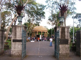 Takhle vypadá vstup do parku Parque Morázan