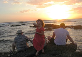 a očekávme západ slunce