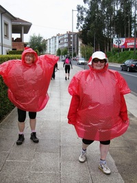 a náhlý liják v předměstí Arzua