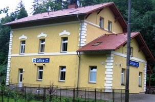 přicházíme k nádraží v Litici/Orlicí,