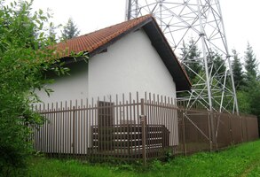 Vysílač na Mladějovickém vrchu - nejvyšším místě hřebene