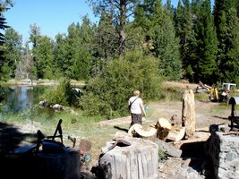 u jeho chovných rybníků poblíž Sierraville