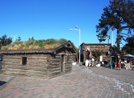 Londonův srub (přenesený sem z Dawson City)