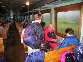 další den zase leje a tak jedeme vlakem na výlet