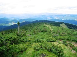 Stoupáme do pohoří Černá hora