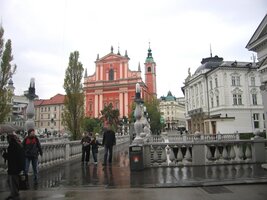 Lublaň nás dnes přivítala ranním deštěm