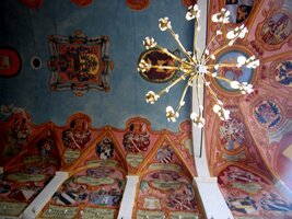 A tohle je strop hradní kaple