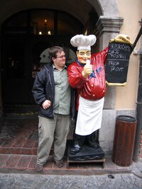 Byl jsem tam s vnukem Danem - to je ten chlapík vlevo