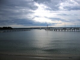 Ale to už slunce, unavené krásným dnem, zašlo za obzor...