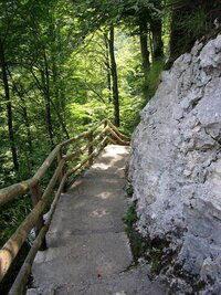 Potom jsme šli strmou cestou vzhůru