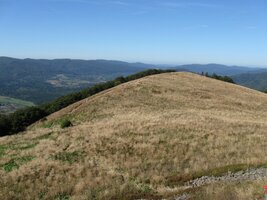 Tady už jsme vprostřed polonin (přesněji Poloniny Wetliňske)