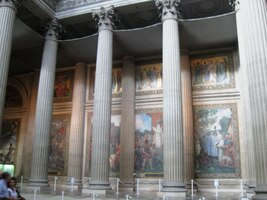 jsou malby heraldických scén z francouzské historie