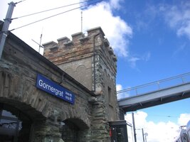 Nádraží v Gornegrat, nadmořská výška 3000 m