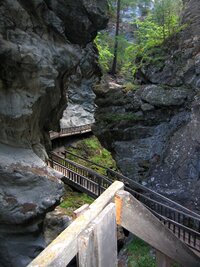 Toto je vstup do soutěský Gornerschluchte