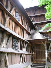 či spíše hrad ze špalíčků