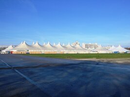 poblíž pláně Therersien Wiese se "stanovýmo městem" pro oslavy Oktoberfest