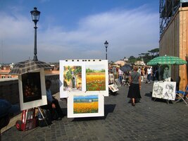 kolem kterých se dojde až na "římský Monmartre"